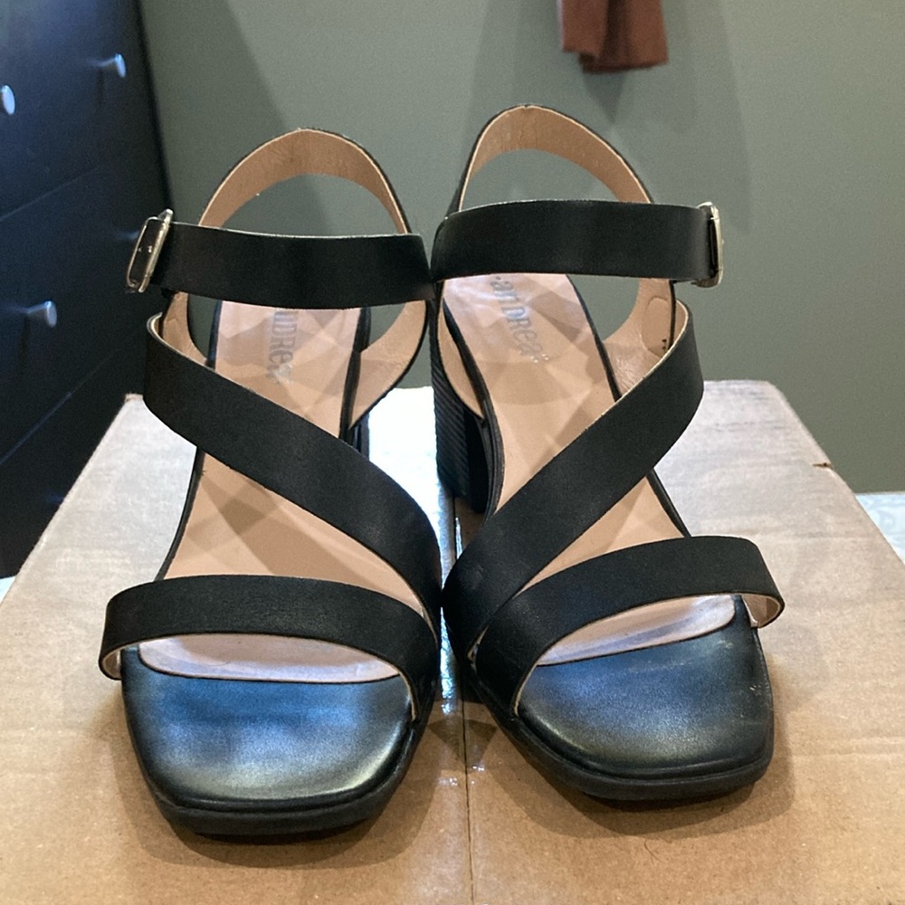 Strappy heel sandals